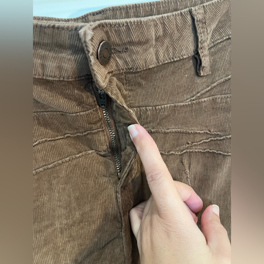 BDG Kendall Fluted Corduroy Maxi Skirt Brown boho Goblincore cottagecore Sz M - Picture 6 of 15